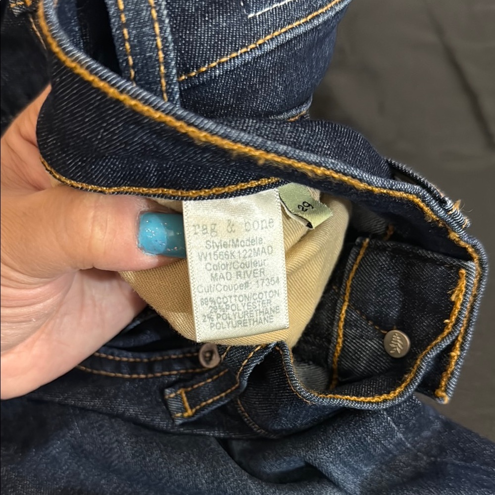 Dark Blue Rag&Bone Jeans - Picture 13 of 13